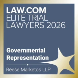 Governmental Representation category, Elite Trial Lawyers, The National Law Journal/ALM